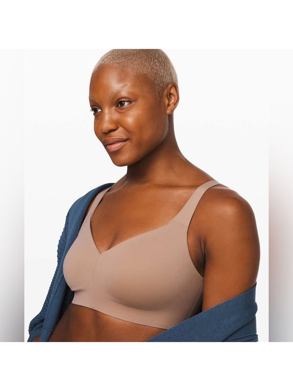 lululemon athletica Brown Nude Wireless Light Support Bra 32D